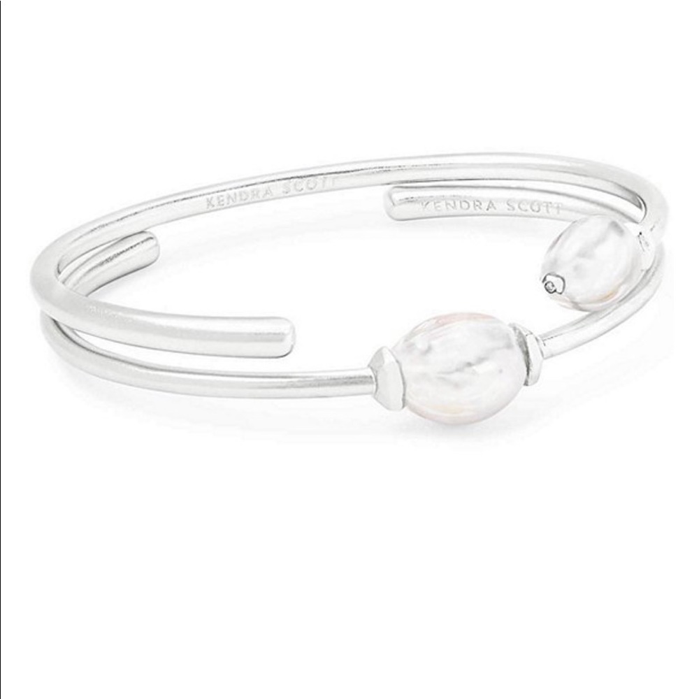 NWT Kendra Scott Amiya Cuff Bracelet Set In Pearl